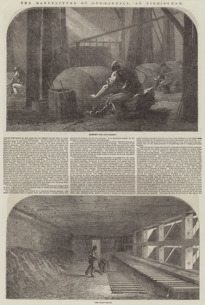 La fabbricazione delle canne da fucile, a Birmingham da Samuel Read